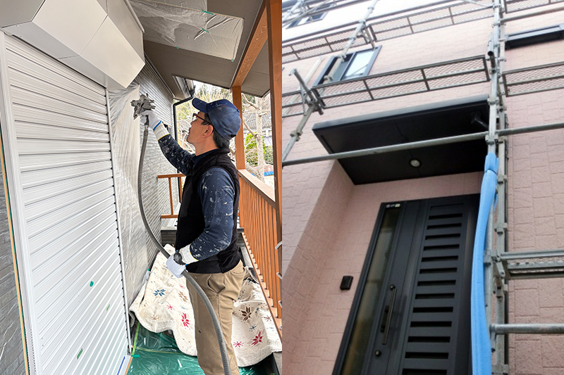 福島県石川町で住まいの外壁まわりを塗装する有限会社マルニ工芸の職人